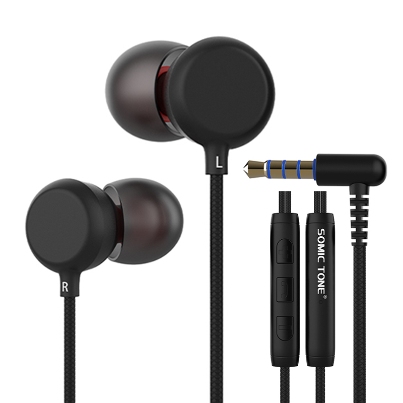Somic Noise Cancelling Sport Stereo Metal Bass Earphones Wired Headphones