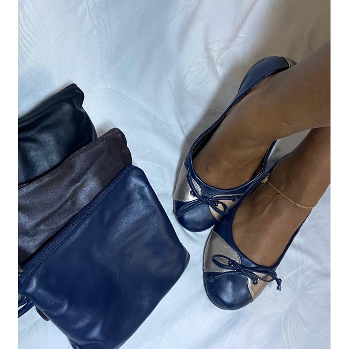 Foot Candy Navy Blue Doll Shoes