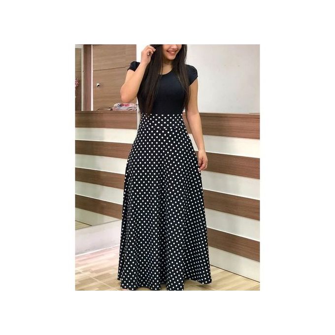 Fashion Ladies Official Long Turkey Dresses - Black