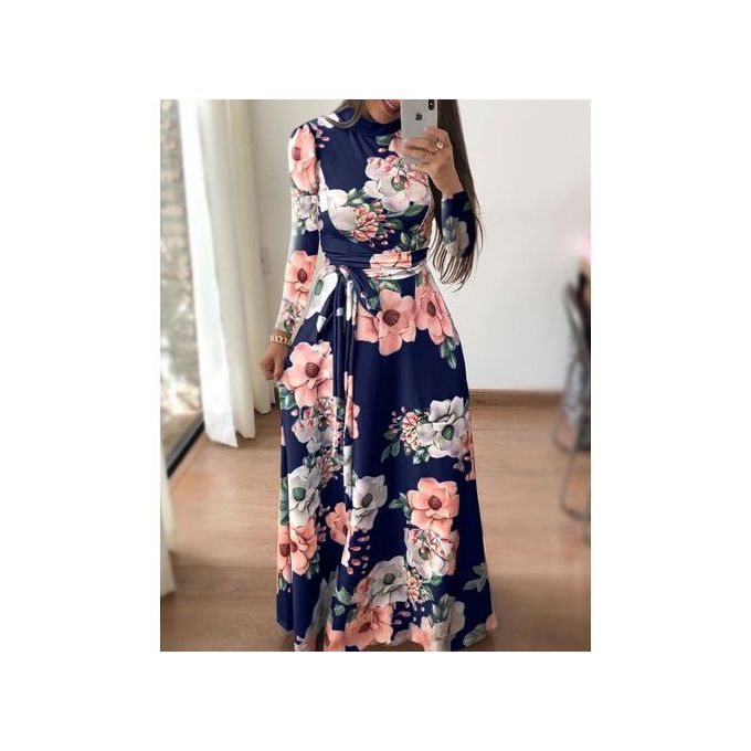 Fashion Ladies Fashion Office Dresses Turkey Floral