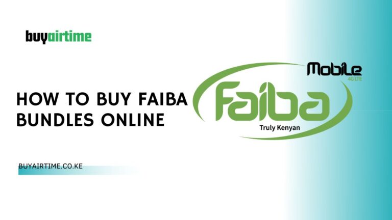 How To Buy Faiba Bundles Online