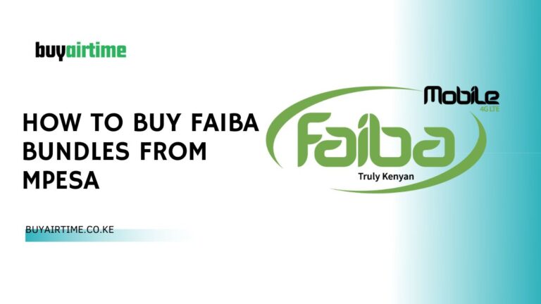 How To Buy Faiba Bundles from MPESA