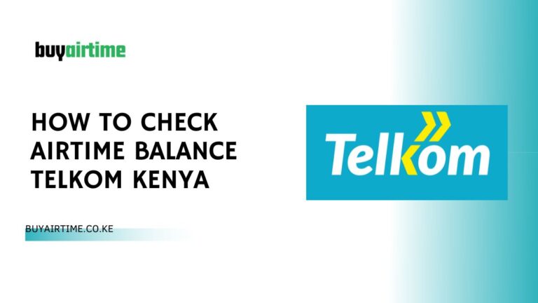 How To Check Airtime Balance Telkom Kenya