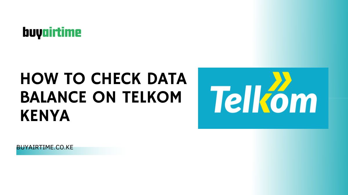How To Check Data Balance On Telkom Kenya