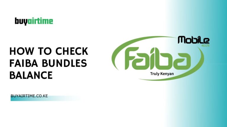 How To Check Faiba Bundles Balance