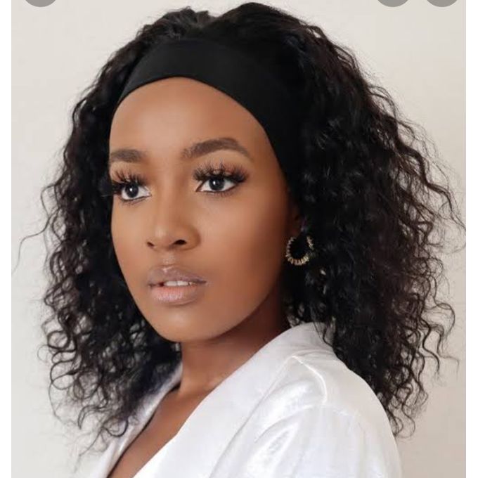 14" Brazilian Curly Headband Wig