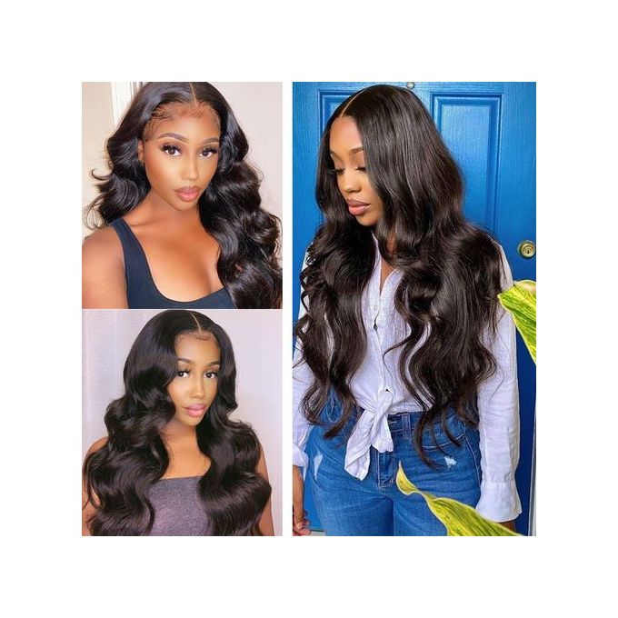 Beautiful Long Wavy Curly Women's Wig - Black
