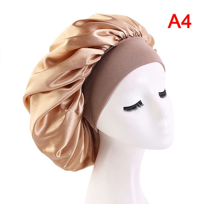 Big Size Satin Silk Bonnet Sleep Night Cap