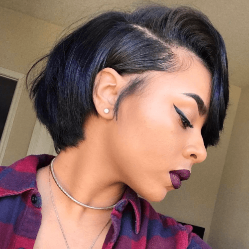 Chin-Length Bob Cut hair styles for black women