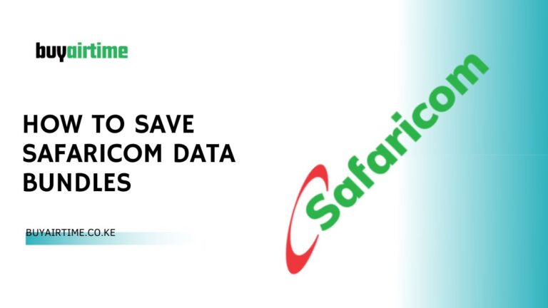 How To Save Safaricom Data Bundles